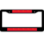 10 Flags Of The Peoples Republic of China Pattern Car License Plate Frame