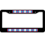 10 Flags Of Guatemala Pattern Car License Plate Frame
