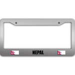 2 Flags Of Nepal Pattern National Flag Car License Plate Frame