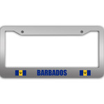 2 Flags Of Barbados Pattern National Flag Car License Plate Frame