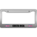 2 Flags Of Costa Rica Pattern National Flag Car License Plate Frame