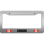 2 Flags Of Canada Pattern National Flag Car License Plate Frame