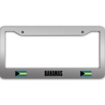 2 Flags Of The Bahamas Pattern National Flag Car License Plate Frame