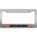 2 Flags Of North Macedonia Pattern National Flag Car License Plate Frame