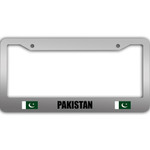 2 Flags Of Pakistan Pattern National Flag Car License Plate Frame