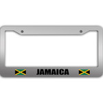 2 Flags Of Jamaica Pattern National Flag Car License Plate Frame