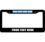 4 Flags Of Honduras Pattern Custom Text Car License Plate Frame