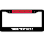 4 Flags Of Morocco Pattern Custom Text Car License Plate Frame