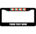 4 Flags Of Ireland Pattern Custom Text Car License Plate Frame