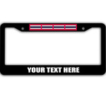 4 Flags Of Thailand Pattern Custom Text Car License Plate Frame