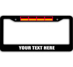 4 Flags Of Germany Pattern Custom Text Car License Plate Frame