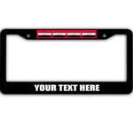 4 Flags Of Iraq Pattern Custom Text Car License Plate Frame