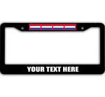 4 Flags Of The Netherlands Pattern Custom Text Car License Plate Frame
