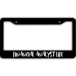 Gift For Financial Analyst Life Black License Plate Frames Car Decor Accessories