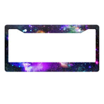 Colorful Galaxy Sky Full Of Stars License Plate Frame