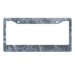 Design Royal Gray Marble Pattern Background License Plate Frame