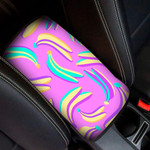 Bananas Pattern In The Zine Culture Style With Pop Art Elements Car Center Console Cover