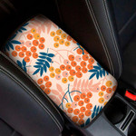 Autumn Decorative Rowanberry And Leaves Pattern Car Center Console Cover
