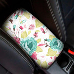 Abstract Elegance Colorful Flowers And Flying Petals Pattern Car Center Console Cover