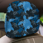 Underwater Animal Sea Turtles And Tropical Fish Car Headrest Covers Set Of 2