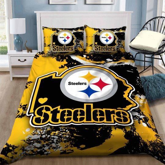 Pittsburgh Steelers B031039 Bedding Set, Steelers Duvet Cover