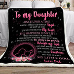 Blanket - Father And Daughter - Gift For Birthday, Christmas - You Are The Beat Of My Heart, The Happiness In My Life
