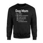 Dogmom definition - Standard Fleece Sweatshirt - Family Presents