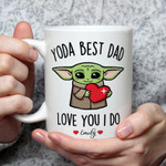 Best Dad Ever, Fathers day Gift, Yoda Best Dad Mug, Best Dad Ever Yoda, Dad Gifts from Daughter, Funny Dad Mug, Mom Gift, Ba.by Yo.da Mug