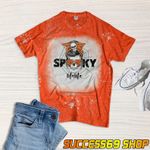 Spooky Mama, Funny Halloween Gift for mom, mother, Halloween Scary Vintage Distressed Bleached Shirt