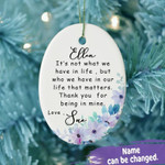 Personalized Christmas Ornament Set, Fri.endship Fri.ends Oval Tree Decorations
