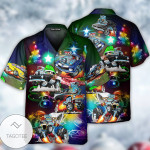Christmas Hawaiian Shirt, Car Merry Christmas Button Up Shirt For Men