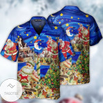 Christmas Hawaiian Shirt, Christmas Santas Toy Workshop Button Up Shirt For Men