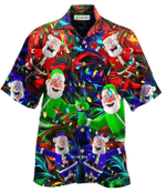Christmas Hawaiian Shirt, Christmas Santa Claus Stay Cool Button Up Shirt For Men