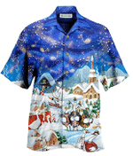 Christmas Hawaiian Shirt, Christmas Ducks Button Up Shirt For Men