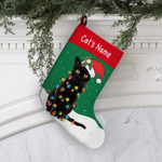 Personalized Christmas Stocking Stuffers, Black Cat Lights Christmas Stocking, Christmas Decorations