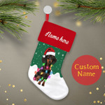 Personalized Christmas Stocking Stuffers, Dachshund Lights Christmas Stocking, Christmas Decorations