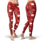 Santa Claus Reindeer Christmas Leggings For Sports, Yoga, Workout Fitness, Women Gift