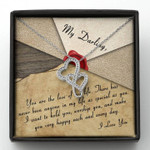 Valentines day gifts for her, Double Heart Necklace for Wife/Girlfriend, Make You Very Happy Everyday