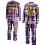 Minnesota Vikings Purple Christmas Pajamas For Men Women Kid Family Matching