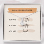 Valentines day gifts for her, Alluring Beauty Necklace for Girlfriend/Wife, You Are Worthy