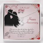 Valentines day gifts for her, Alluring Beauty Necklace for Wife, Happy Anniversary Happy Valentine
