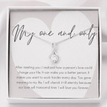 Valentines day gifts for her, Alluring Beauty Necklace for Wife/Girlfriend, My One And Only