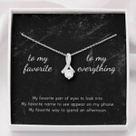 Valentines day gifts for her, Alluring Beauty Necklace for Girlfriend/Wife, My Favorite My Everything