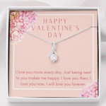 Valentines day gifts for her, Alluring Beauty Necklace for Girlfriend/Wife, I Love You More Everyday