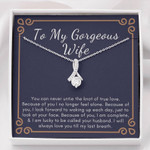 Valentines day gifts for her, Alluring Beauty Necklace for Wife, I'm Complete Beause Of You