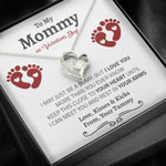 Valetines Day Gift For Her, Forever Love Necklace For  Wife To Be New Mom From Tummy