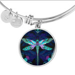 Valentines Day Gif For Her, Magical Dragonfly Bangle Bracelet