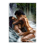 Valentine Gift For Her/Him, Couple Canvas/Poster for Husband/Wife, Kissing Lovers