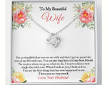 Valentines day gifts for her, Love Knot Necklace for Wife, I Love You So Very Much