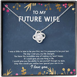 Valentines day gifts for her, Love Knot Necklace for Future Wife, My Life Changed